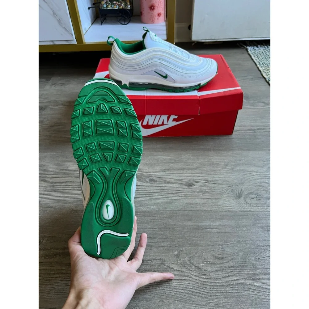 Nike Air Max 97 Men's White Pine Green DH0271-100 Size 8.5